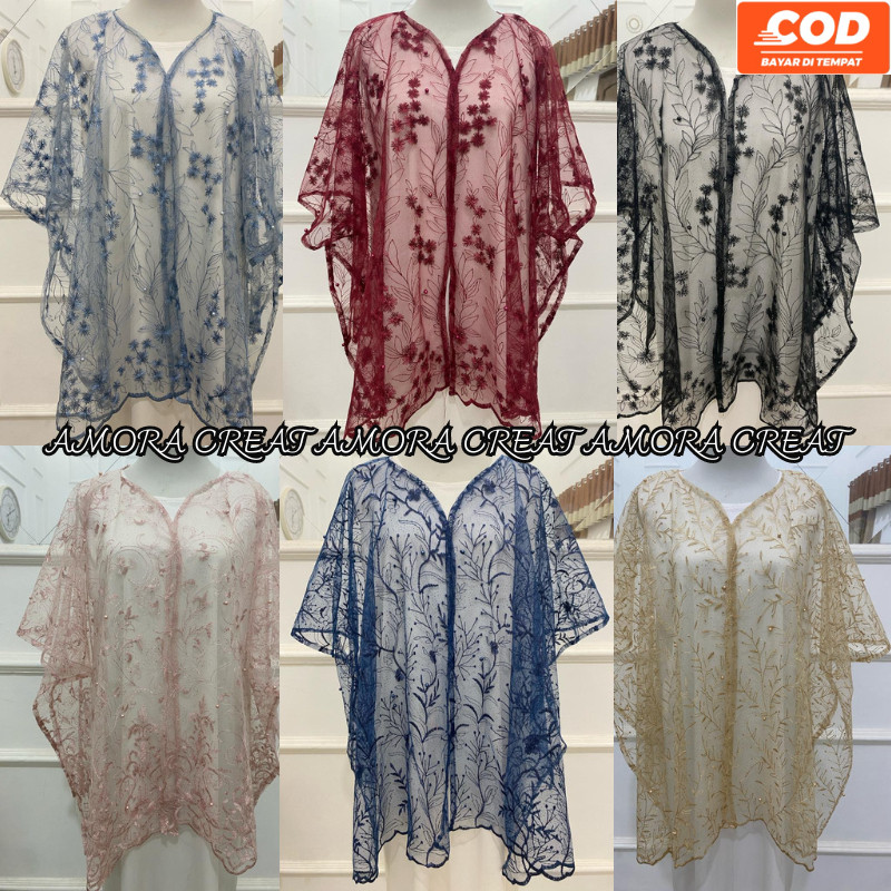 cardigan brokat // outer brokat // cape brokat