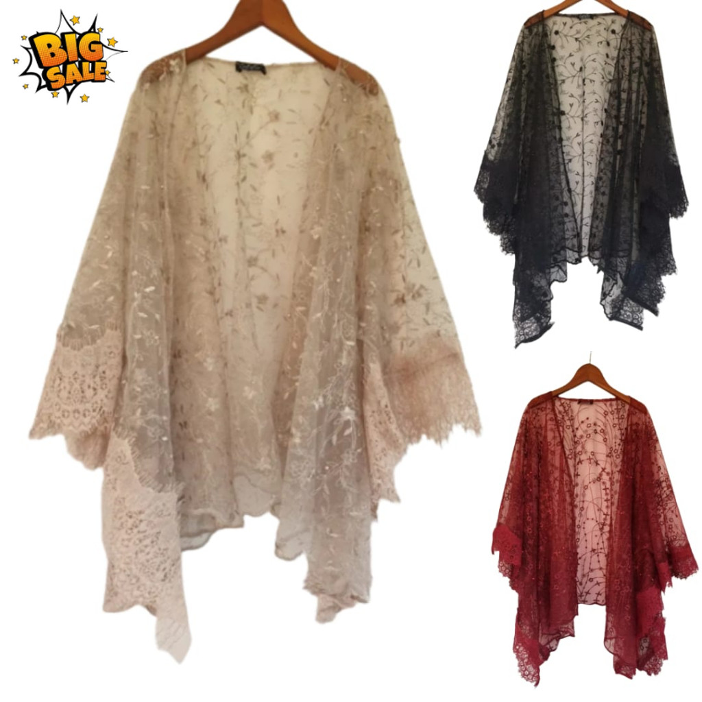 brokat kondangan, outer kebaya, cardigan brokat
