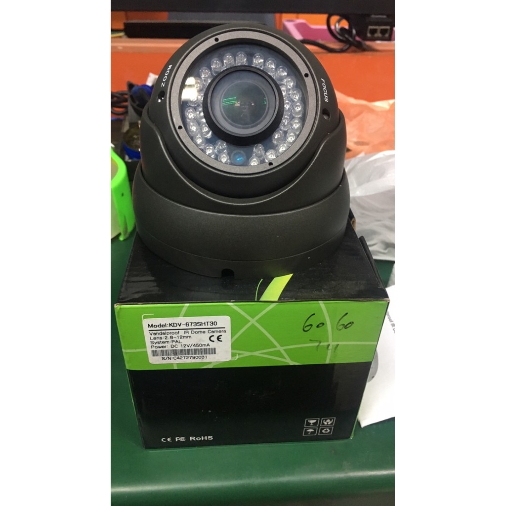 camera CCTV hawk KDV-673SHT30 analog 700TVL Casing Besi ZOOM
