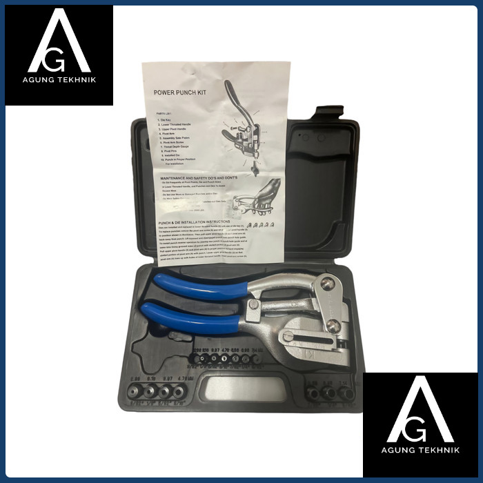 

Hole Punch Set PP-8500 Alat Punch 3/32" - 9-32