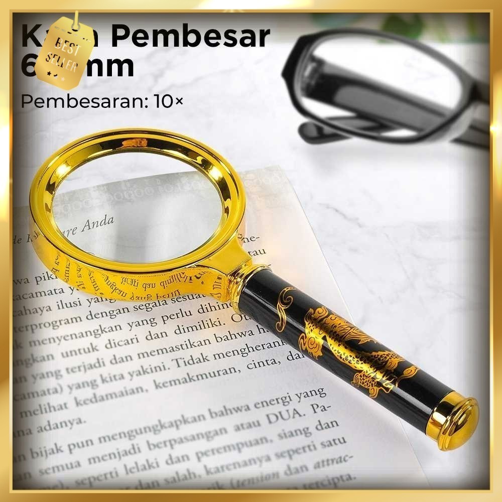 

Kaca Pembesar Handheld Magnifying Glass Lup Magnifier 60mm 10X