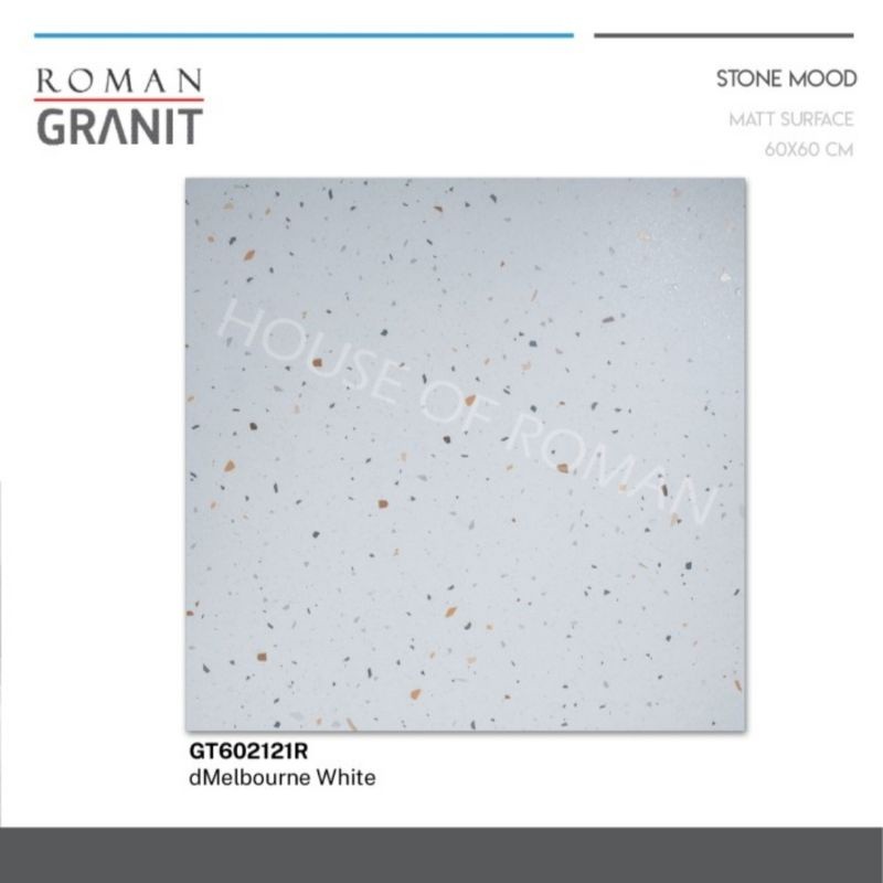 hy64rg Roman Granit 60x60 (Stone Mood / Trazo) dMelbourne White / Granit Roman Motif Trazo/Terazo/Te