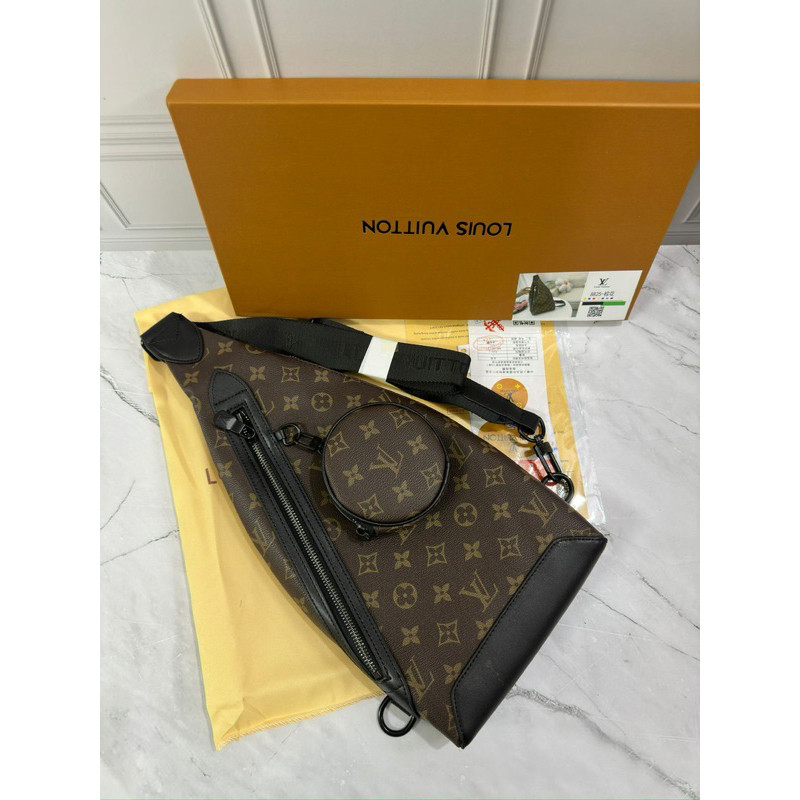 tas selempang pria lv import branded tas dada pria branded tas body bag pria