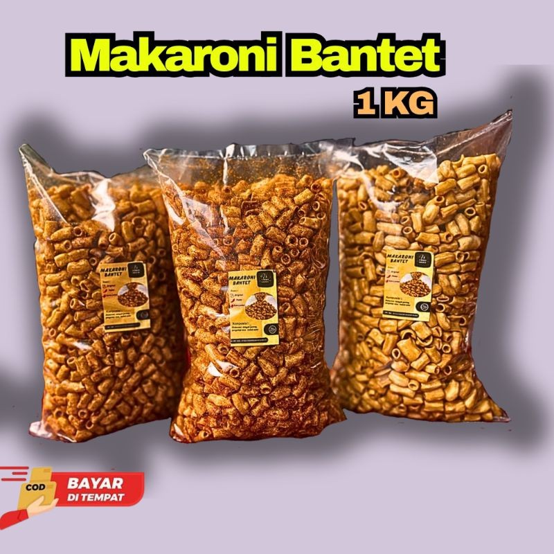 MAKARONI BANTET BANTAT PEDAS KILOAN 1KG KHAS TASIKMALAYA KRIWIL KERANG