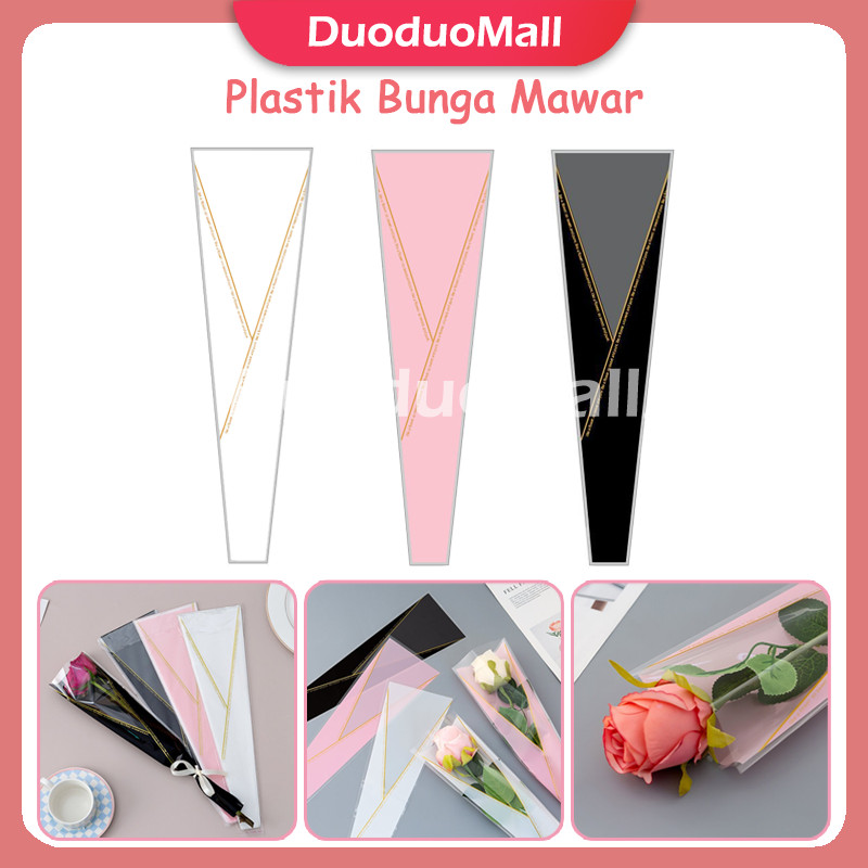 

Plastik Bunga Mawar isi 50 Lembar / Wrapping Plastik untuk Mini Buket Rose