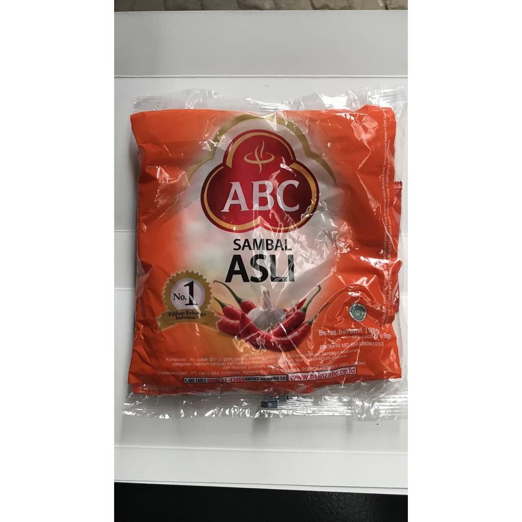 

Sambal ABC Asli Sachet 8g 8gr 8 g gr gram / Saos Kecil Pak Bungkus 500