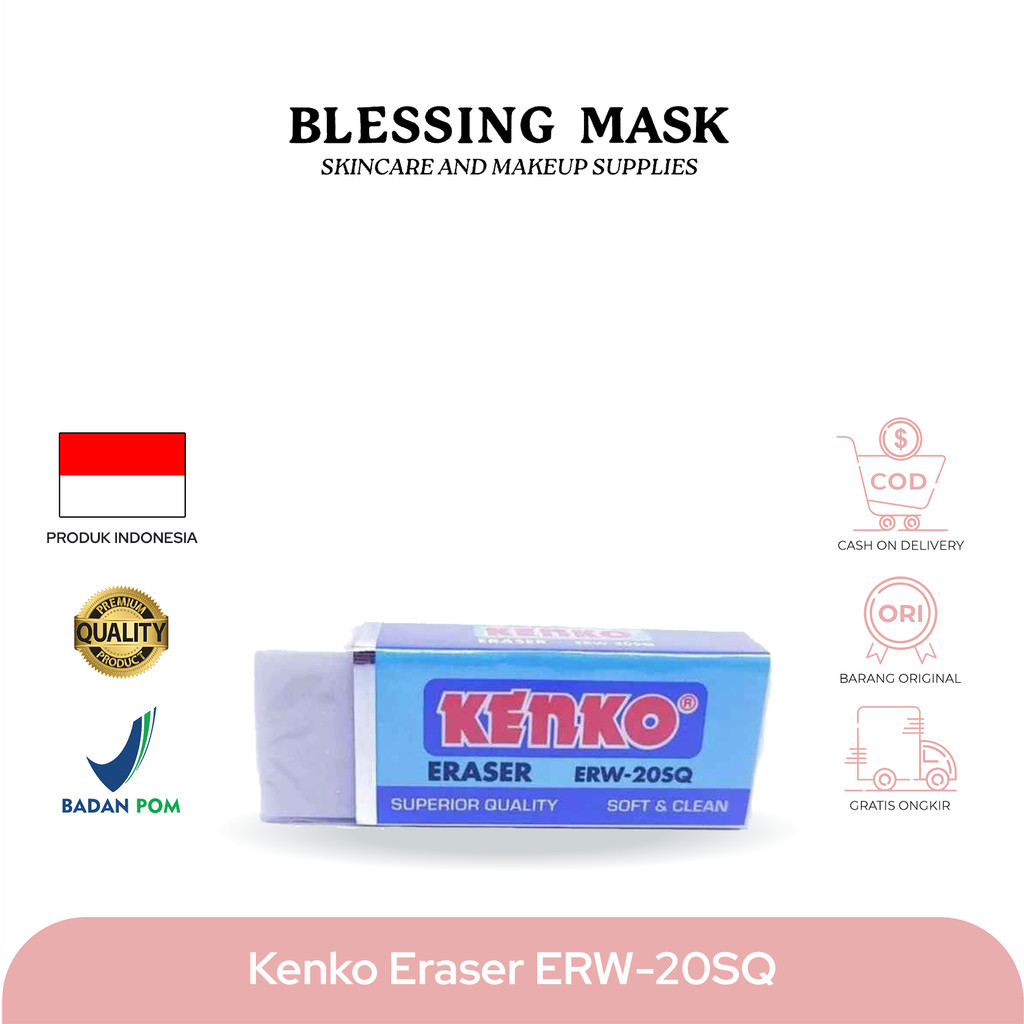 

KENKO Eraser / Penghapus Putih Besar ERASER KENKO ERW-20SQ - Blessingmask ACC