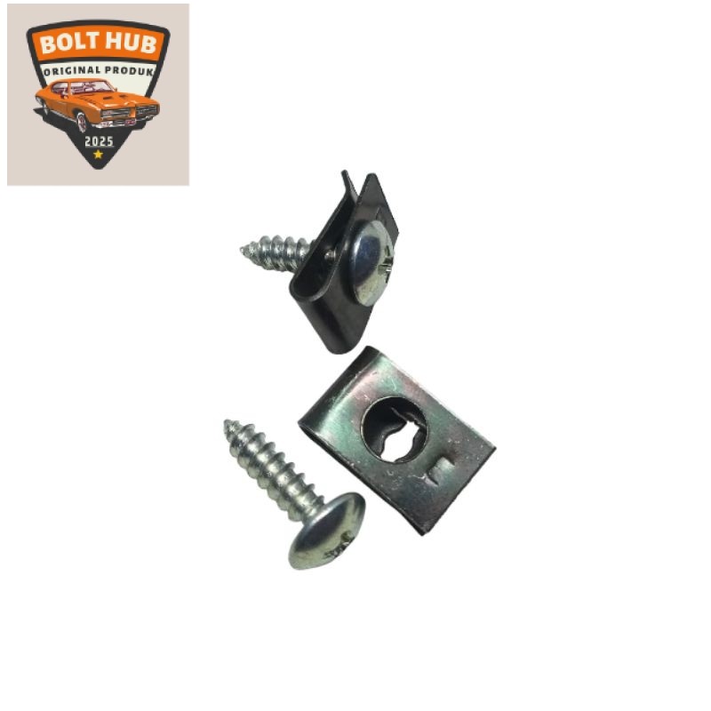 BOLT HUBE BAUT CLIP M4 DRAT KASAR HITAM BAJA KLIP COVER BODY HONDA VARIO BEAT GENIO SCOOPY DLL ORI
