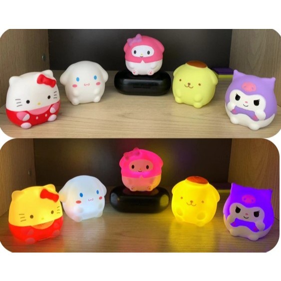 TOPPER KUE TEMA SANRIO GEMBUL lampu plastik pvc satuan cinnamorrol kuromi hello kitty melody hiasan 