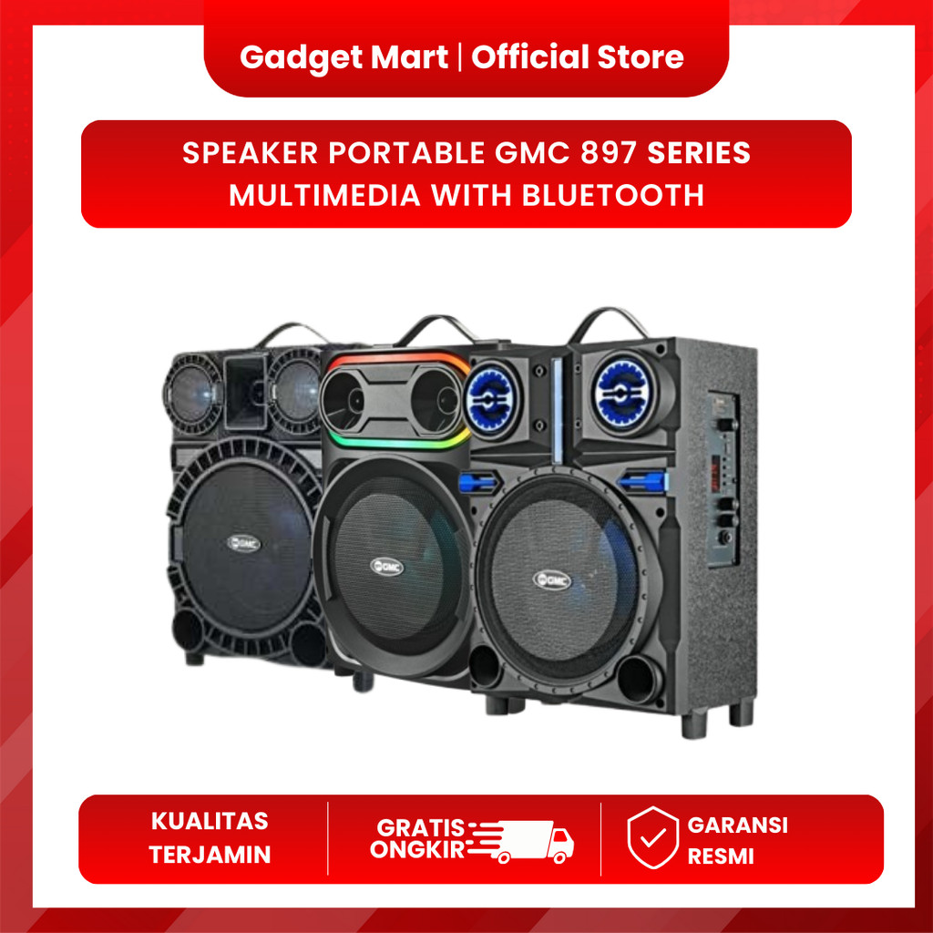 Speaker Portable GMC 897 Series Multimedia With Bluetooth