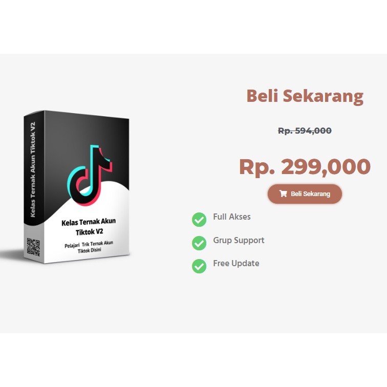 Kelas Ternak Akun Tiktok v2 - Akun Jutaan Followers dan Likers Dapatkan penghasilan tambahan hingga 