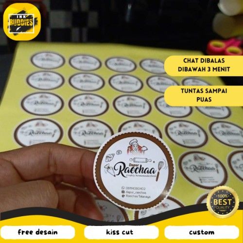 

INB Print & Cut Sticker Chromo A3+ Cetak Kiss Cut Stiker Label Kromo Cromo Bandung