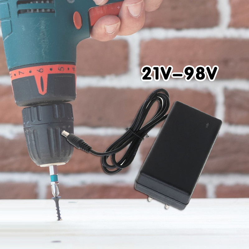 Charger Bor Cordless Adaptor Charger Baterai Mesin Bor Gerinda Baterai 21V - 98V
