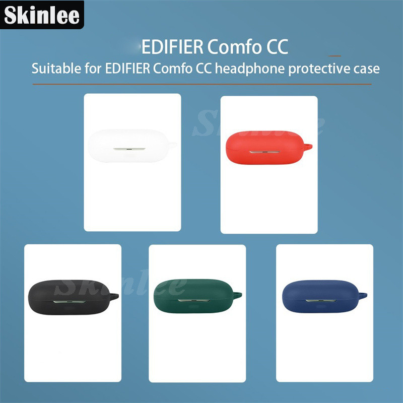 Untuk EDIFIER Comfo CC Cover Bluetooth Earphone Kotak Kotak Casing Silikon Lembut untuk Aksesori Ear