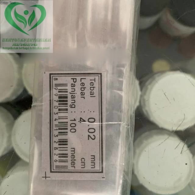 PROMO plastik pembungkus buah atau gambas tebal 002 p 100 m L 4 cm