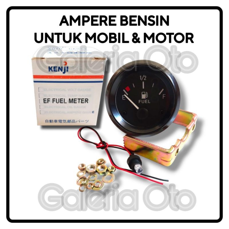 Fuel Meter / Ampere Bensin Untuk Pengukur Tekanan Bensin Mobil Motor Indikator Bensin Universal / Um