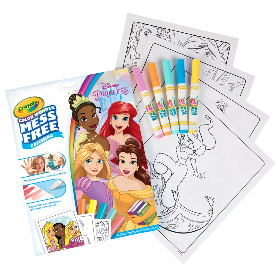 

Crayola Color Wonder Mess Free Coloring Kit Disney Princess Color Page