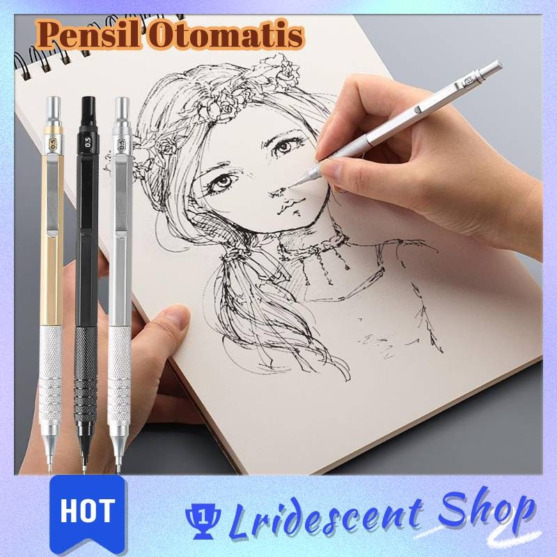 

LRI 0.5 MM Pensil Mekanik Metal Mechanical Drafting Pencil Dengan Pusat Gravitasi Rendah Untuk Sekolah / Kantor - Pensil Mekanik Pentel Pencil Graph Gear 500