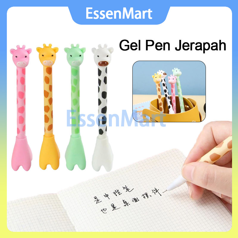 

Gel Pen Jerapah / Pulpen Gel 0.5mm Motif Jerapah Lucu / Pena Pulpen Ujung Lancip / Pena Tinta Hitam