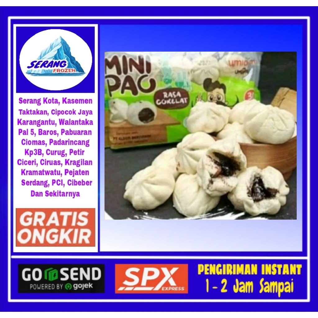 

Bakpao,Umia-mi isi Coklat 465g, Umipao,bakpao mini, Serang Frozen