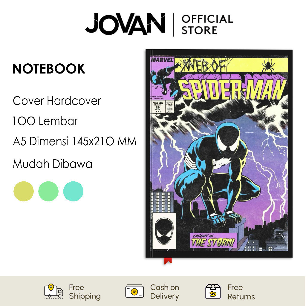 

Notebook Hardcover Custom Spider-Man 13 Buku Tulis Catatan Note Agenda Planner Jurnal Diary Notebook Anime