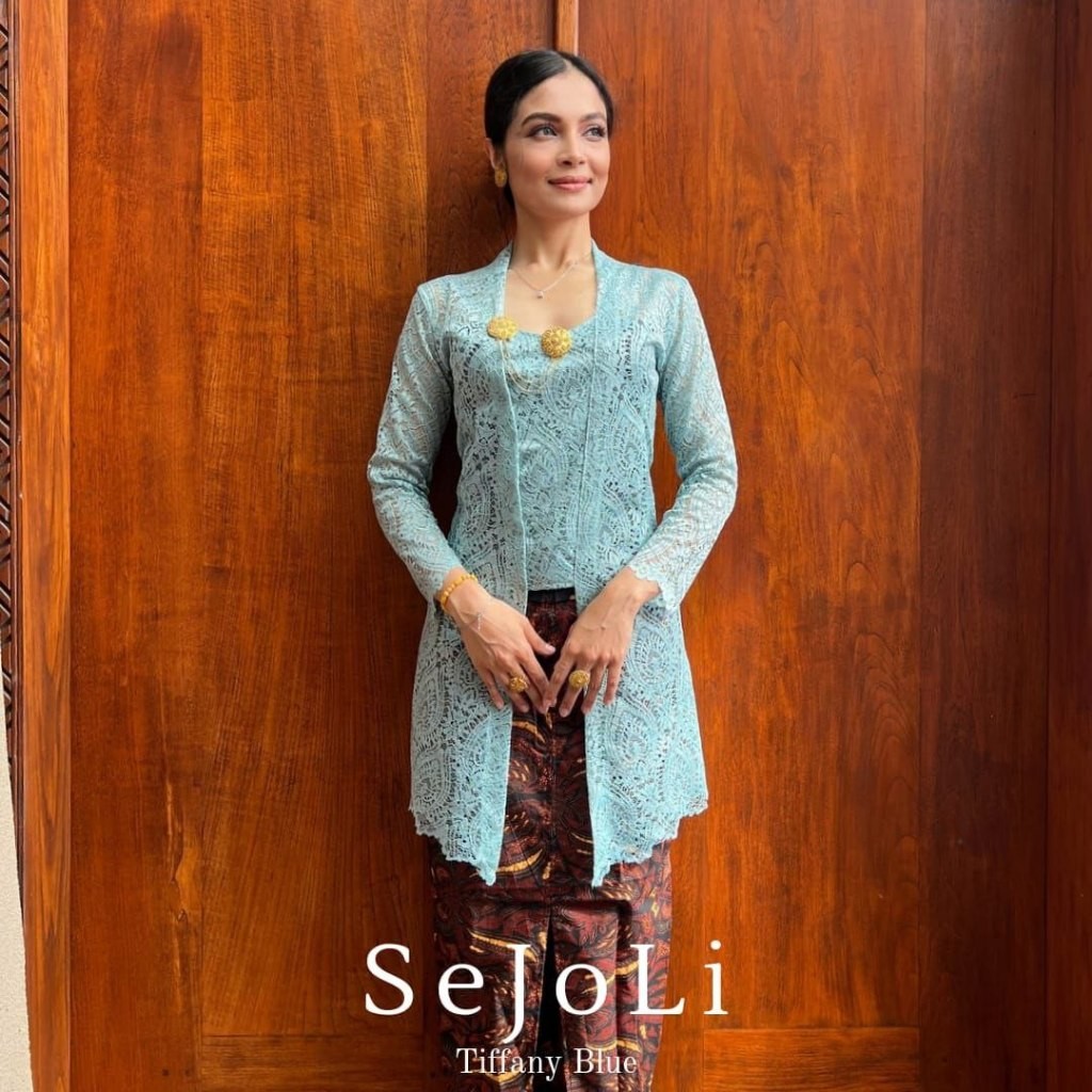 (HANYA KEBAYA) Atasan Kebaya Brokat Sejoli Kutubaru Panjang Kebaya Bali Pengantin Pesta Wisuda Moder