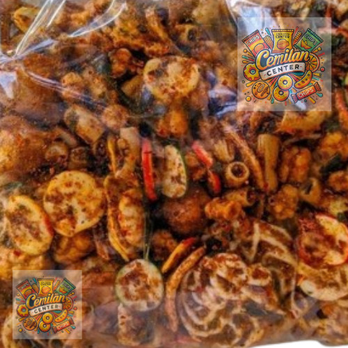

CC KERUPUK SEBLAK CAMPUR 1KG Krupuk Seblak Mix Mercon Makanan Pedas Seblak Basah Seblak kering