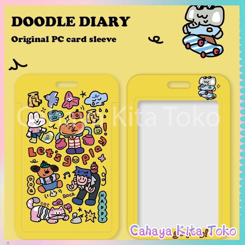 

【Diskon Lebaran】ID CARD HOLDER/SARUNG KARTU/pesanan Hadiah Khusus/SUPPORT HARGA GROSIR/Stiker Hewan-hewan Grafiti Yang Lucu
