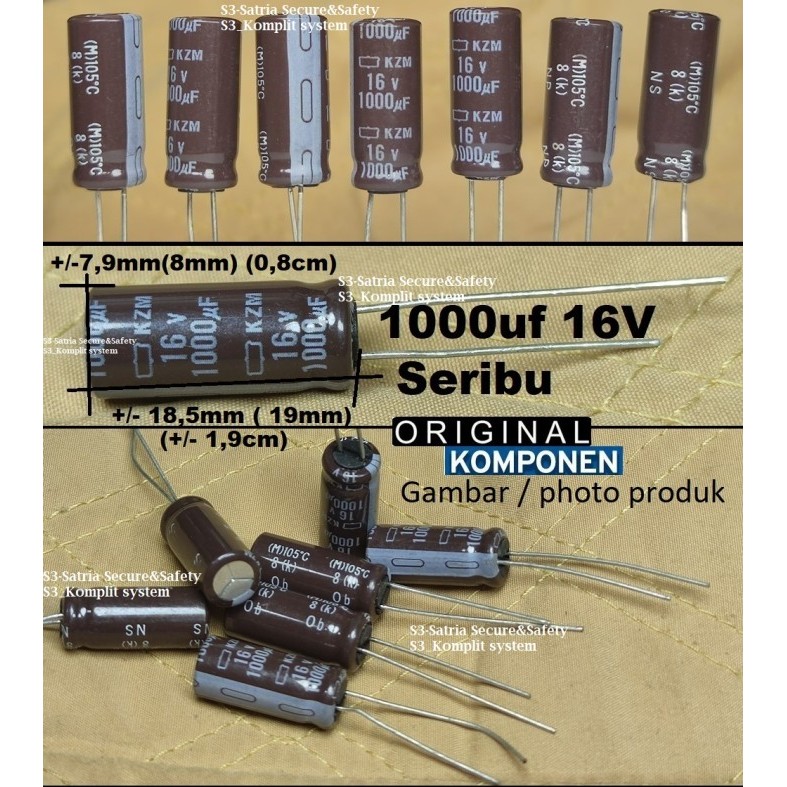 Elko 1000uf 16V 16vol 1000uf16V 16V1000uf elco 1000 uf 16 vol 1000UF