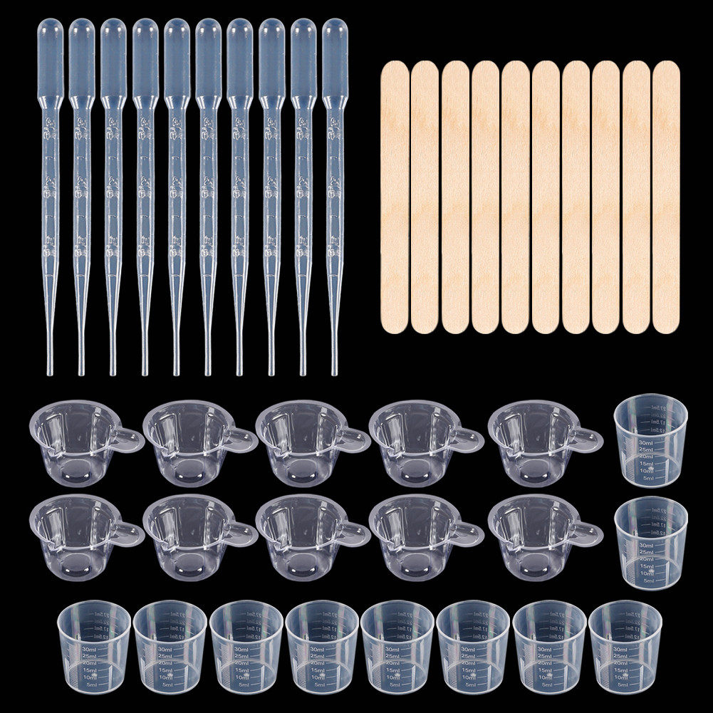 

Resin Mixing Casting Tools Kit 10 Mixing Cups 10 Measuring Cups 10 Wooden Sticks 10 Droppers DIY Craft Jewelry Making