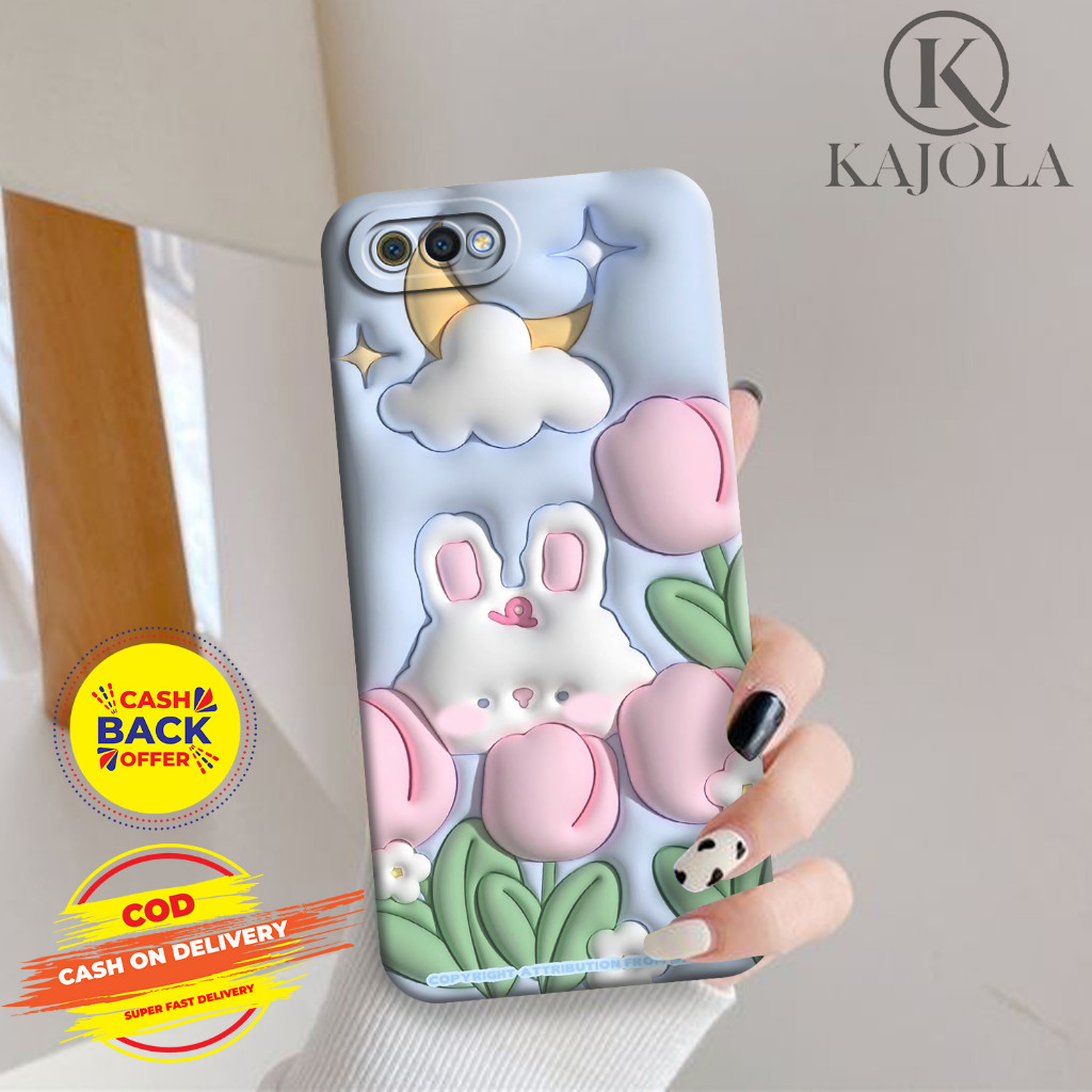 Case HP Oppo A1K / Realme C2 - Kajola - Hardcsae Casing HP Oppo A1K / Realme C2 - Fashion Case - Sil