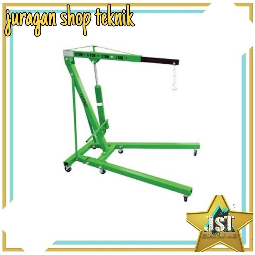 TEKIRO engine crane 2 ton / alat angkat mesin - Hijau