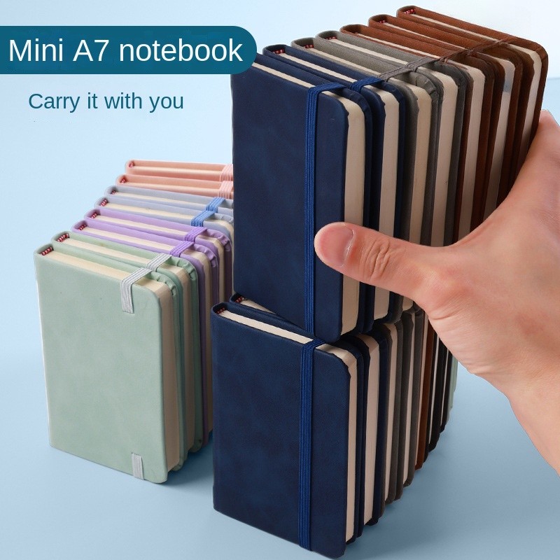 

Mini Book A7 Small Notebook Portable Portable Notepad Small Pocket Skin Feeling Leather Waterproof Notes school supplies