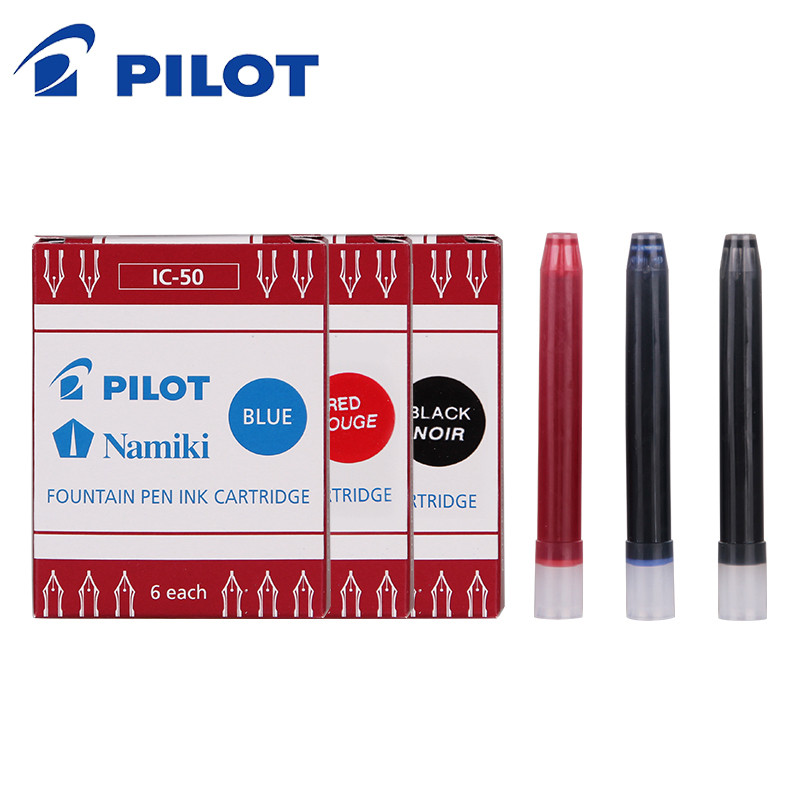 

PILOT Fountain Pen Cartridge IC-50 Carbon-free Ink for78G 88G Portable Ink Bag Refill Replacement Core Office Stationery
