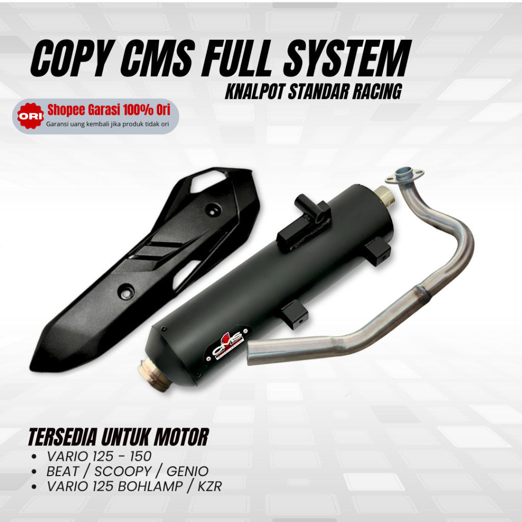 Knalpot Standar Racing Cms Moncong Shijiro Scoopy New Scoopy 2019 Scoopy 2021 Scoopy 2023 Scoopy