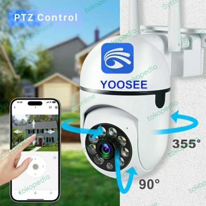 IP Camera CCTV Yoosee Outdoor PTZ Speed Dome  8MP - Hanya CCTV
