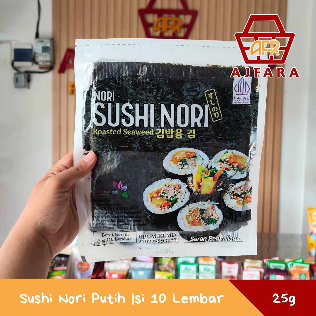 

Sushi Nori Putih Isi 10 Lembar 25g