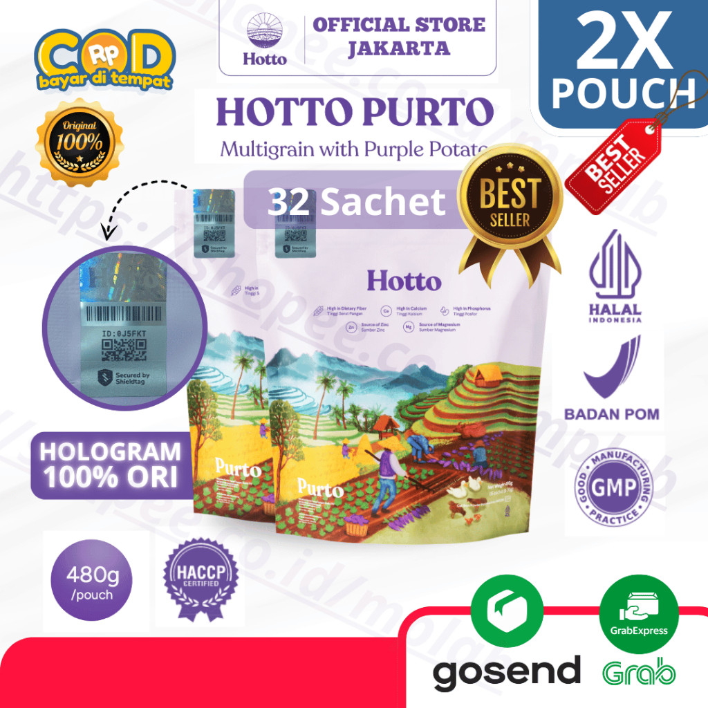 

DISINI FLASH SALE Secangkir Hotto Official Store Minuman Multigrain Original 100% BPOM & HALAL 2 Pouch