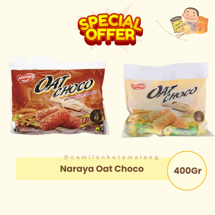 

Naraya Oat Choco 400gr Halal untuk diet, sarapan pagi, bekal anak