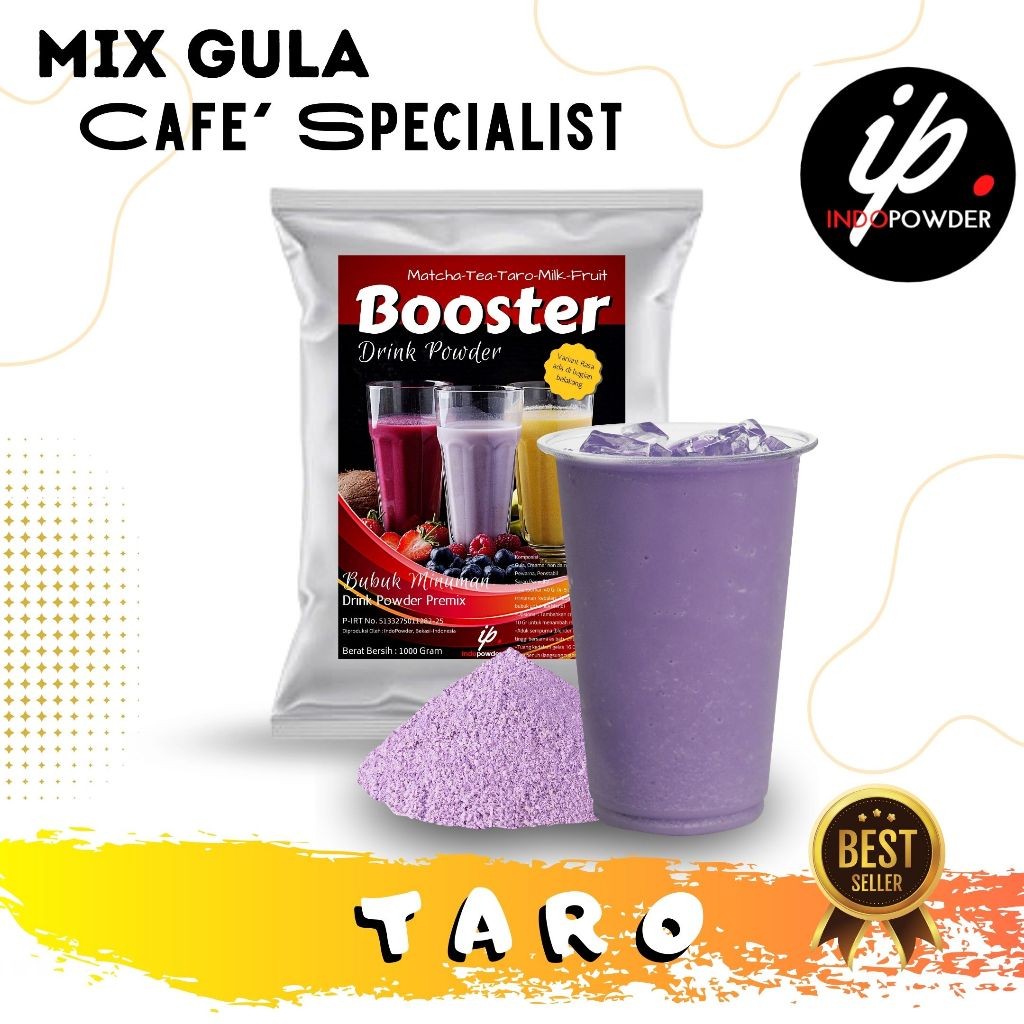 

New Indopowder - Bubuk Minuman TARO 1Kg Untuk Cafe, Waralaba, Resto dan Usaha Minuman KekinianPremium