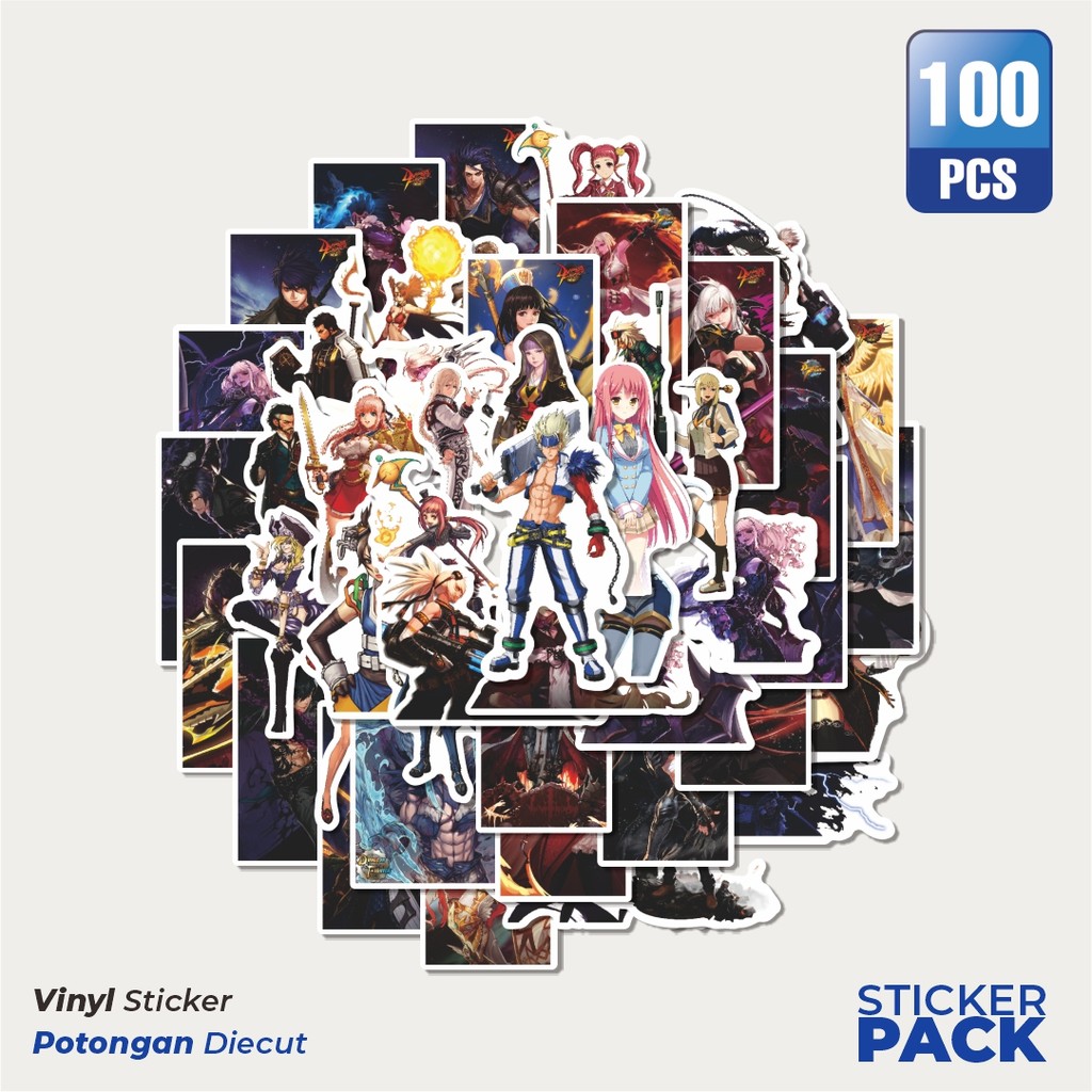 

Stiker Vinyl Stiker Game Dungeon Fighter Char Mix 3 Waterproof Aesthetic- Untuk Laptop, Motor, dan Helm - Paper Stationery Pack