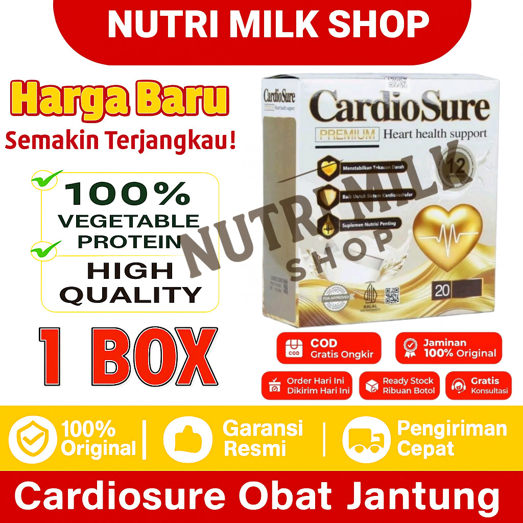 

CARDIOSURE MILK SUSU OBAT HIPERTENSI JANTUNG KORONER STRUK KOLESTROL ASAM URAT