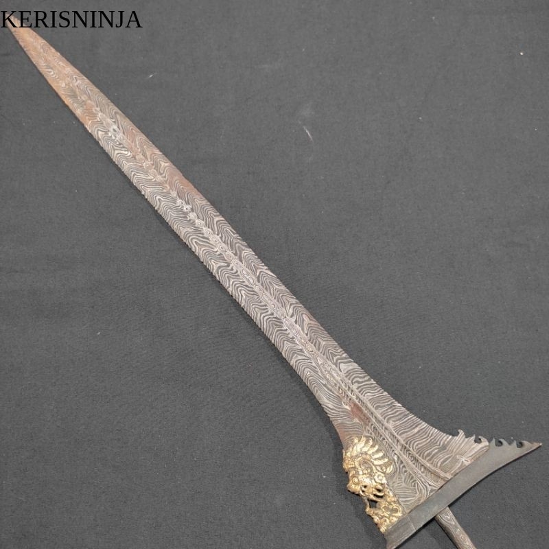 Keris Corok Jalak Makoro / Singo Kilin Dwi Warno Pamor Kelabang Sayuto - Miji Timun NJ13