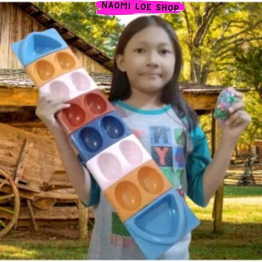 Mainan CONGKLAK SUSUN PELANGI FREE BIJI CONGKLAK DAKON CONGKLAK