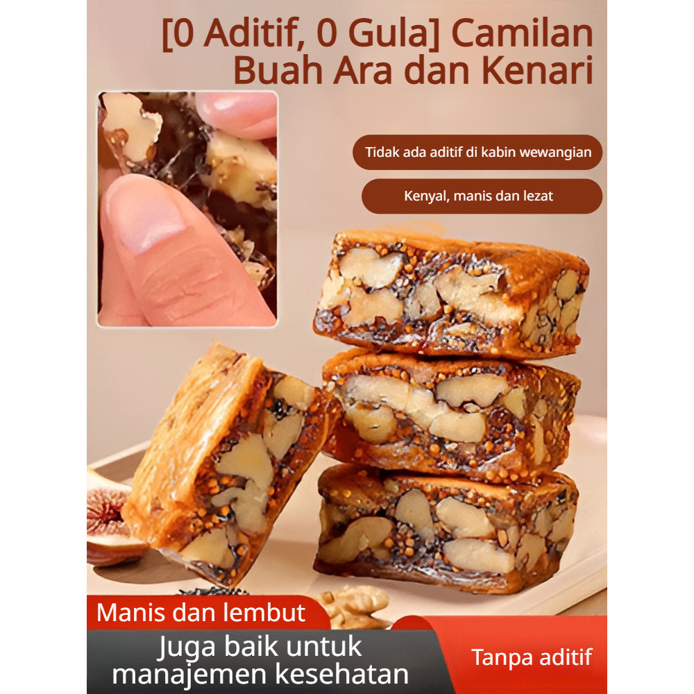 

[0 Aditif, 0 Gula] Pai Buah Ara dan Kenari yang Sehat | Pai Sandwich Buah Ara, Wijen Hitam, dan Kenari