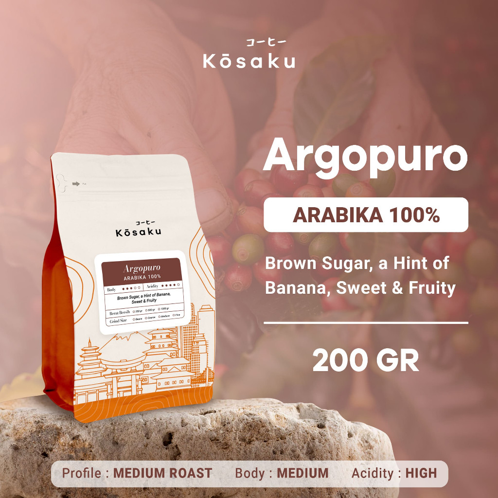 

JAMIN MURAH !!!Biji Kopi Bubuk Arabika Argopuro Arabica 100% Coffee Beans 200 gram – Kosaku Roaster(BISA LANGSUNG ORDER)