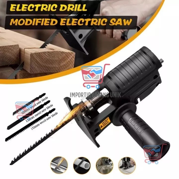 -J313- Mesin Adapter Jigsaw Gergaji Mesin - Gergaji Mesin Adapter reciprocating Jigsaw