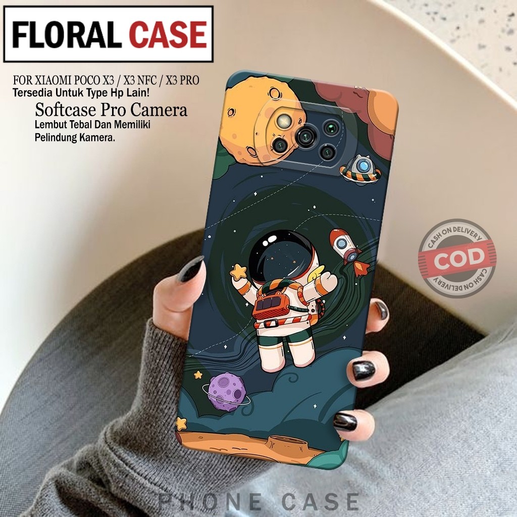 Softcase Hp Xiaomi Poco X3/X3 NFC/X3 PRO Fashion Case Astronod Case Poco X3/X3 NFC/X3 PRO Silikon TP