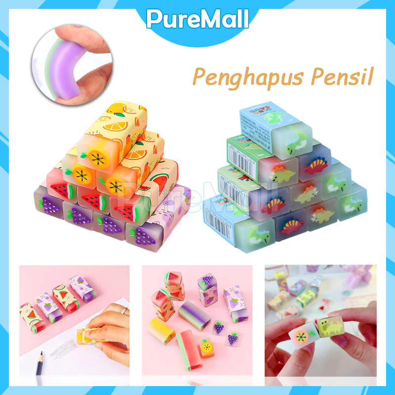 

Eraser / Karakter Dinosaurus Penghapus / Penghapus Pensil Motif Buah Fruits /