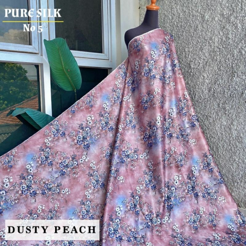 Kain Dior Silk Motif Bunga / Bridesmaid Dior Silk